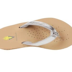 NEW Volatile Neville Platform Silver Flip-Flop Size 11
